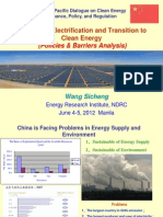 Sicheng Wang - Success in Electrification and Transition to Clean Energy