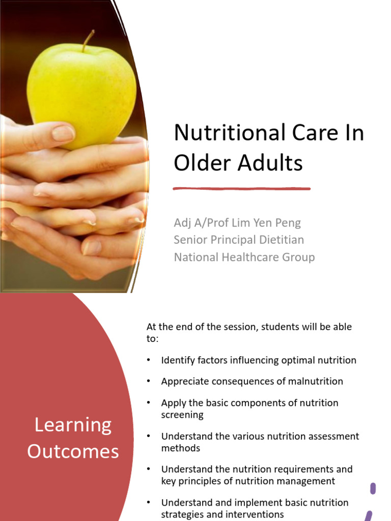 Nutritional Care for Older Adults | PDF | Foods | Diet & Nutrition