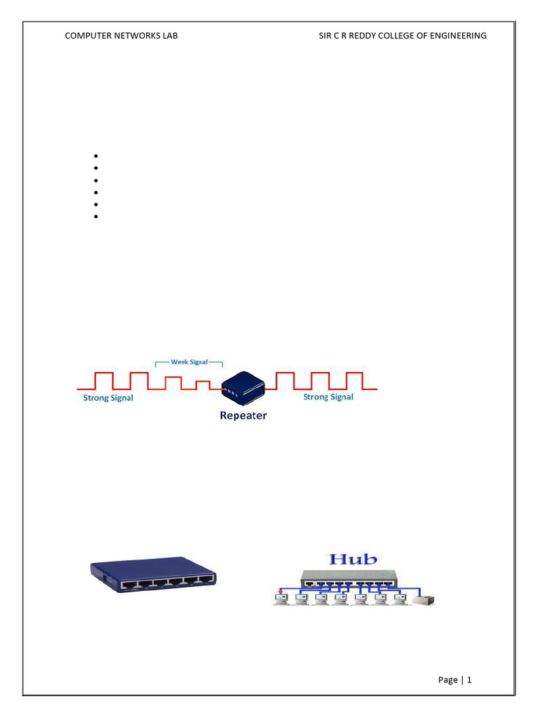 Study of Network Devices and LAN Setup | PDF | Network Switch ...