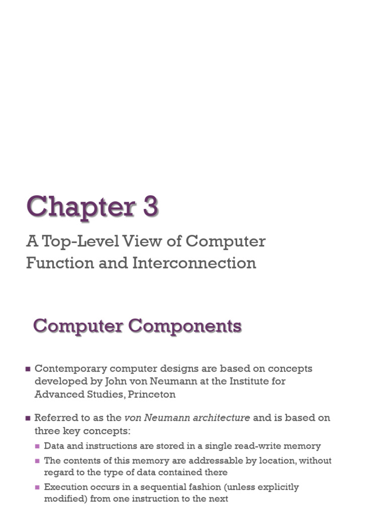 3 Computer Components Functions and Interconnections 2023 | PDF | Input ...