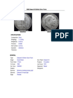 1908 Edward VII British Silver Florin: Composition: Weight (G) : Weight (Oz) : Fineness: Net Content: Diameter: Thickness