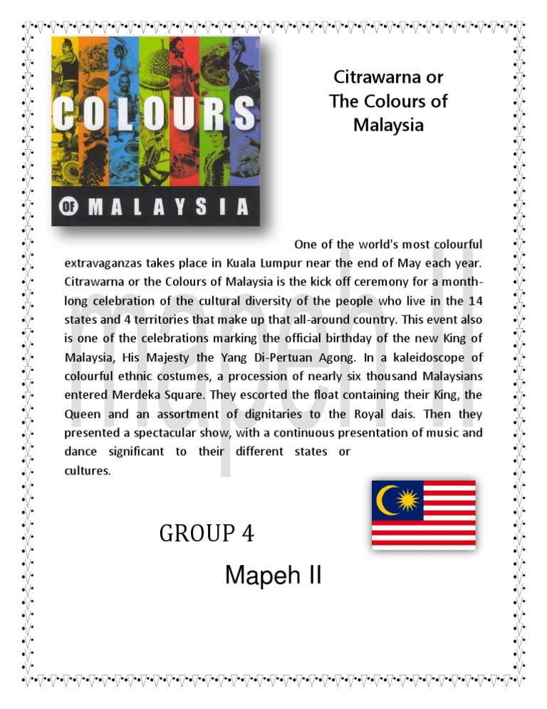 Malaysia's Cultural Extravaganza | PDF