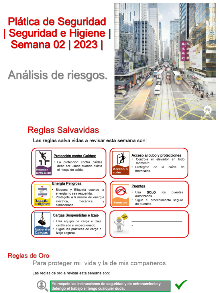 Plática de Seguridad - Semana 2 - Análisis de riesgos | PDF | Riesgo