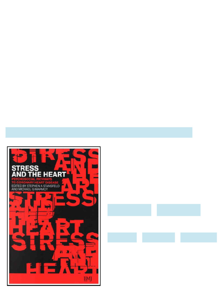 (Ebook) Stress and the Heart: Psychosocial Pathways to Coronary Heart ...