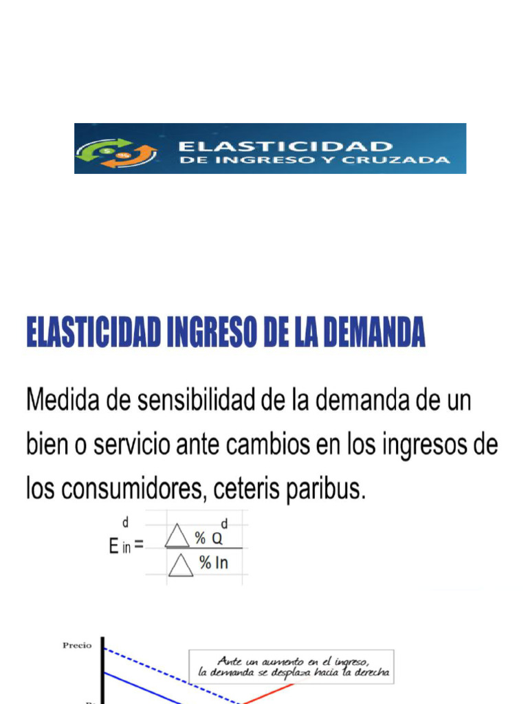 Elasticidad de Ingreso y Cruzada | PDF