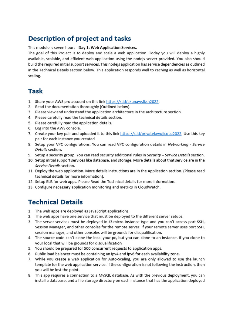 Deploying Scalable Node.js Web App | PDF | Ip Address | Computer ...