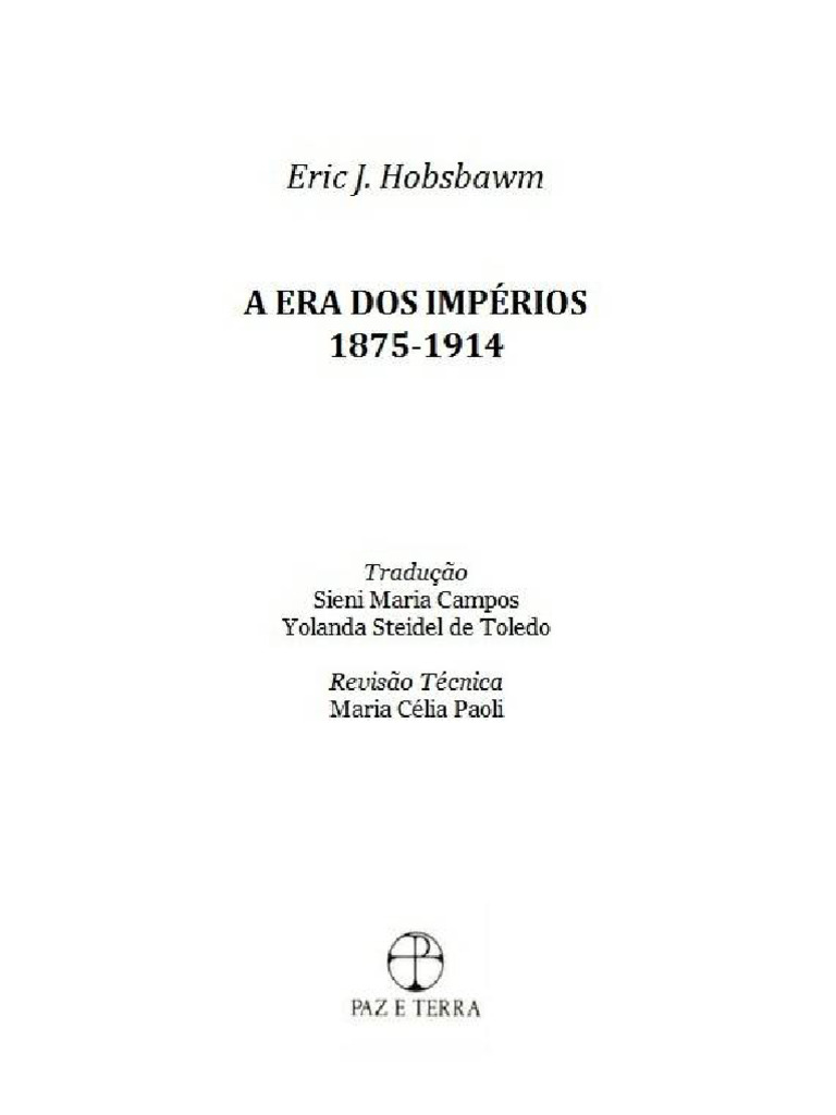 TEXTO 09. Hobsbawm, Era Dos Impérios | PDF