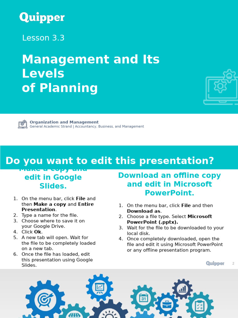 Levels of Management Planning Explained | PDF | Strategic Planning | Goal