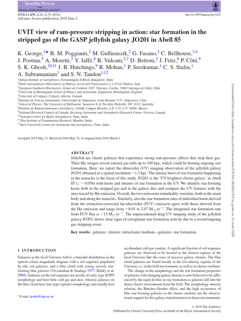 Star Formation in The | PDF | Galaxy | Stars