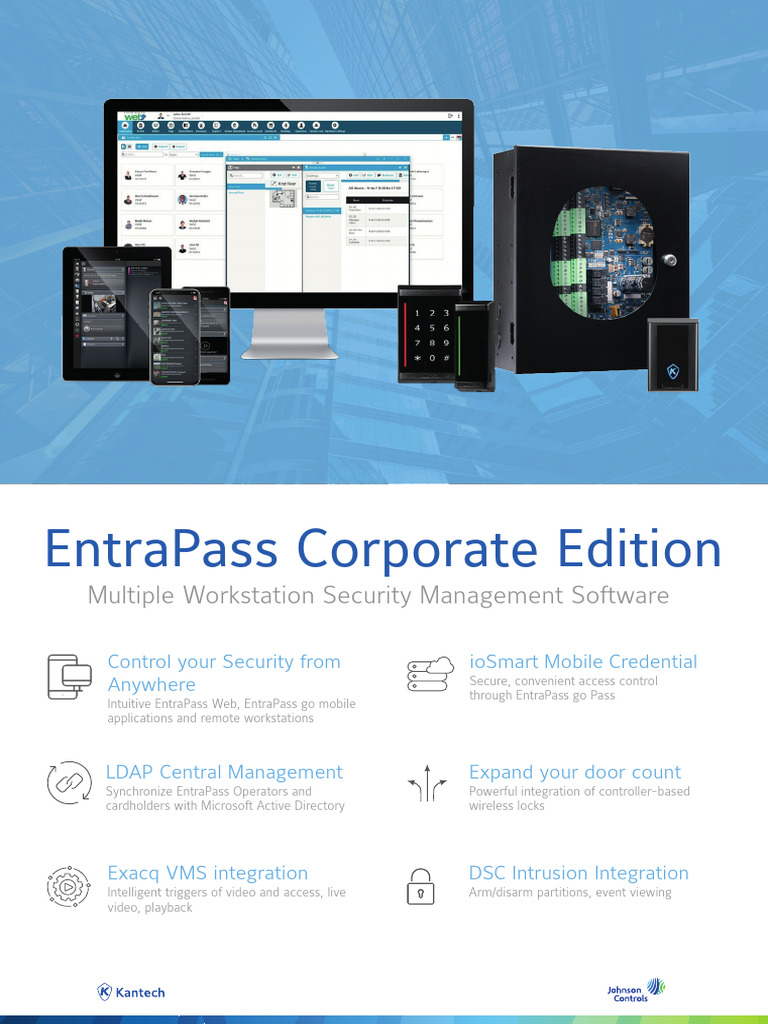 EntraPass Corporate DS 2024 English | PDF | Access Control | Microsoft ...