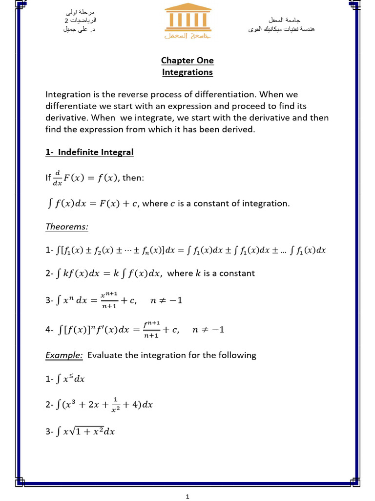 Integration Techniques in Calculus | PDF | Arithmetic | Numbers
