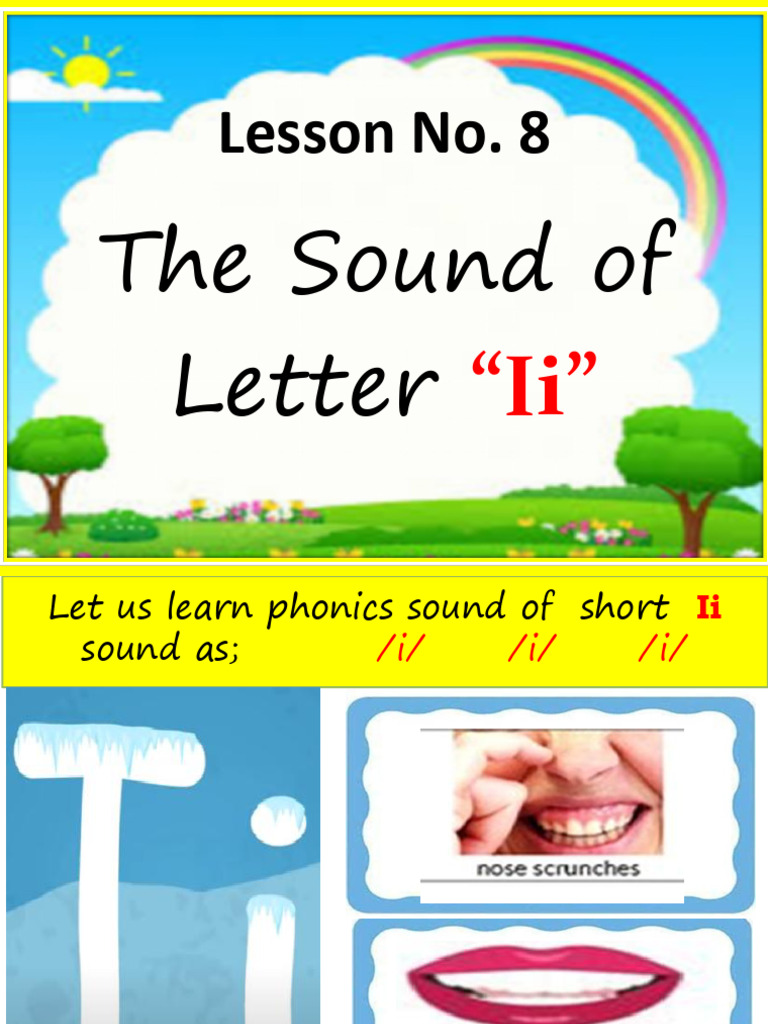 Phonics Lesson: Short Ii Sound Activities | PDF