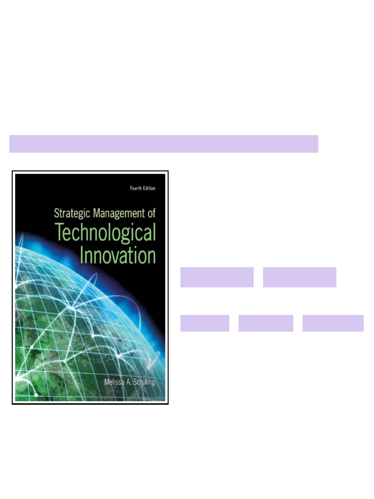 Strategic Management of Technological Innovation Fourth Edition full ...