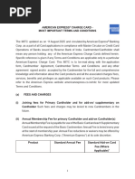 American Express Fees and Charges Overview | PDF | Credit Card | Fee