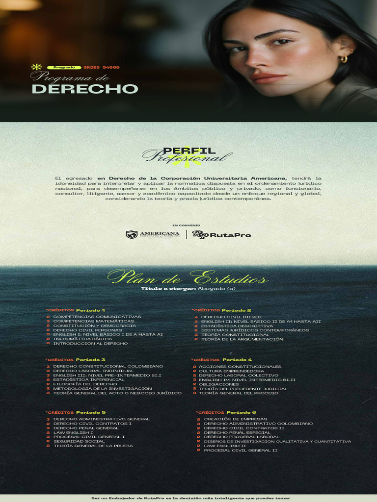 Plan de Estudios Derecho RutaPro | PDF | Derecho laboral | Ley procesal