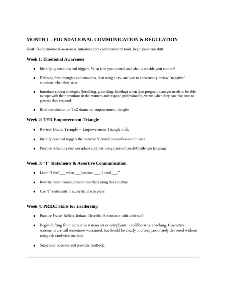 Program Manager_Supervisor Training | PDF | Emotional Self Regulation ...