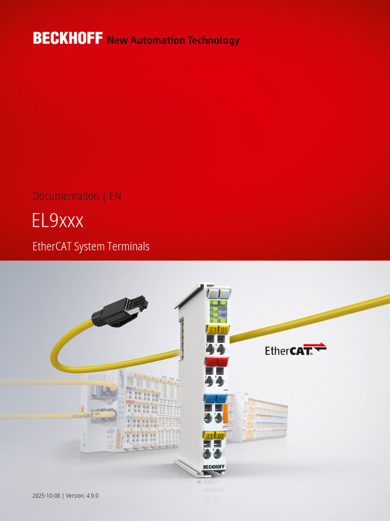 EtherCAT System Terminals Documentation | PDF | Power Supply ...