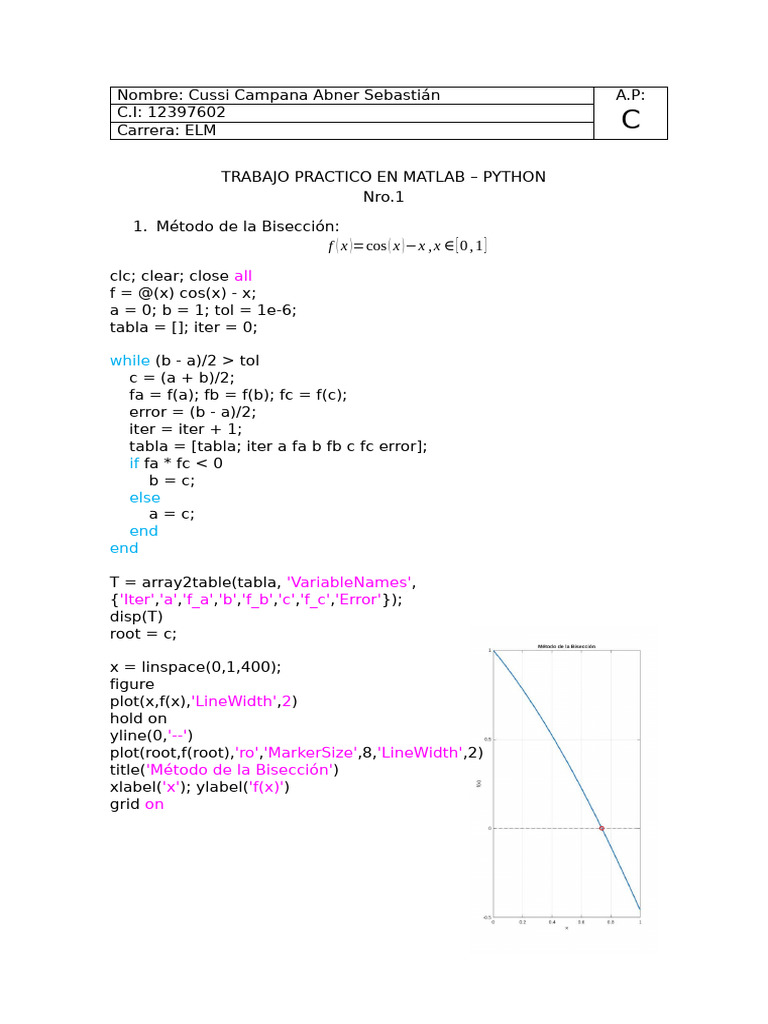 Numerical Methods in MATLAB and Python | PDF