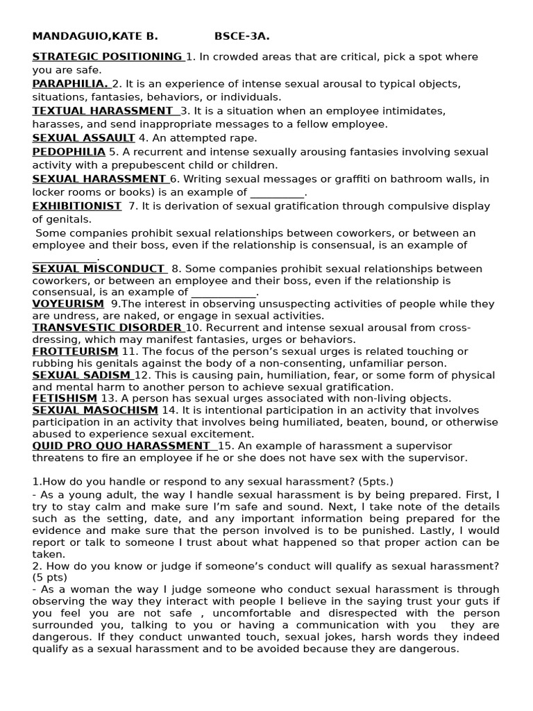 Understanding Sexual Harassment Types | PDF | Sexual Harassment | Human ...