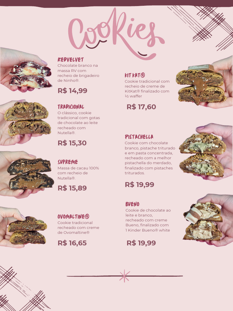 Deliciosos Cookies Gourmet com Recheios | PDF