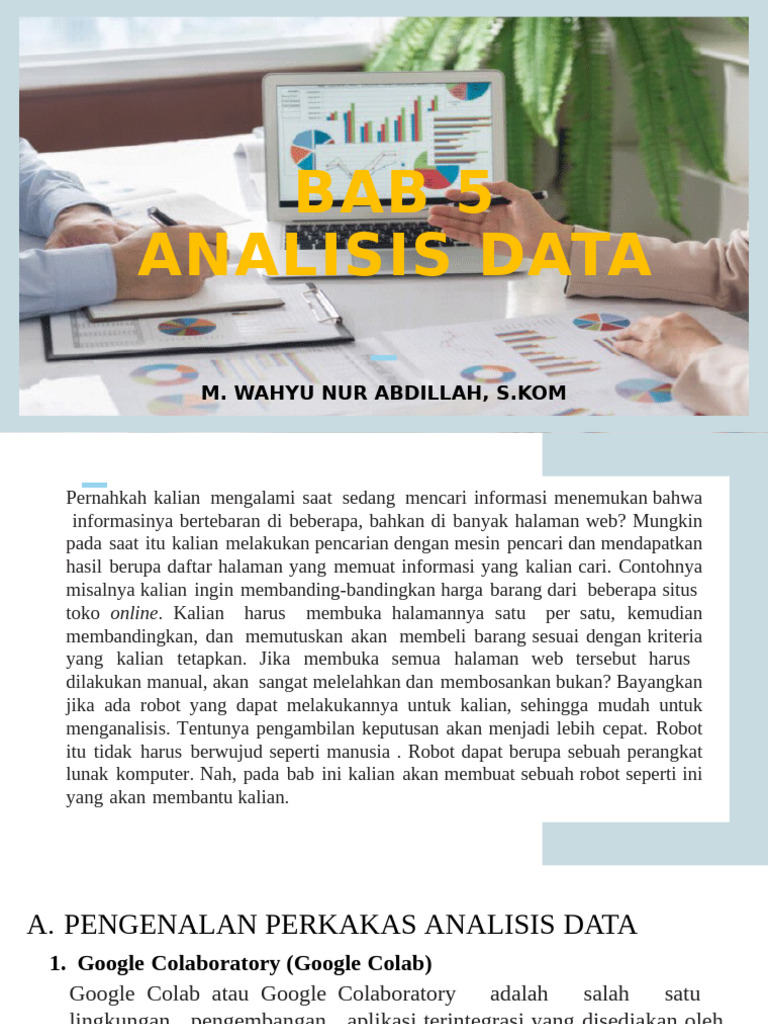 Analisis Data dengan Google Colab dan Python | PDF