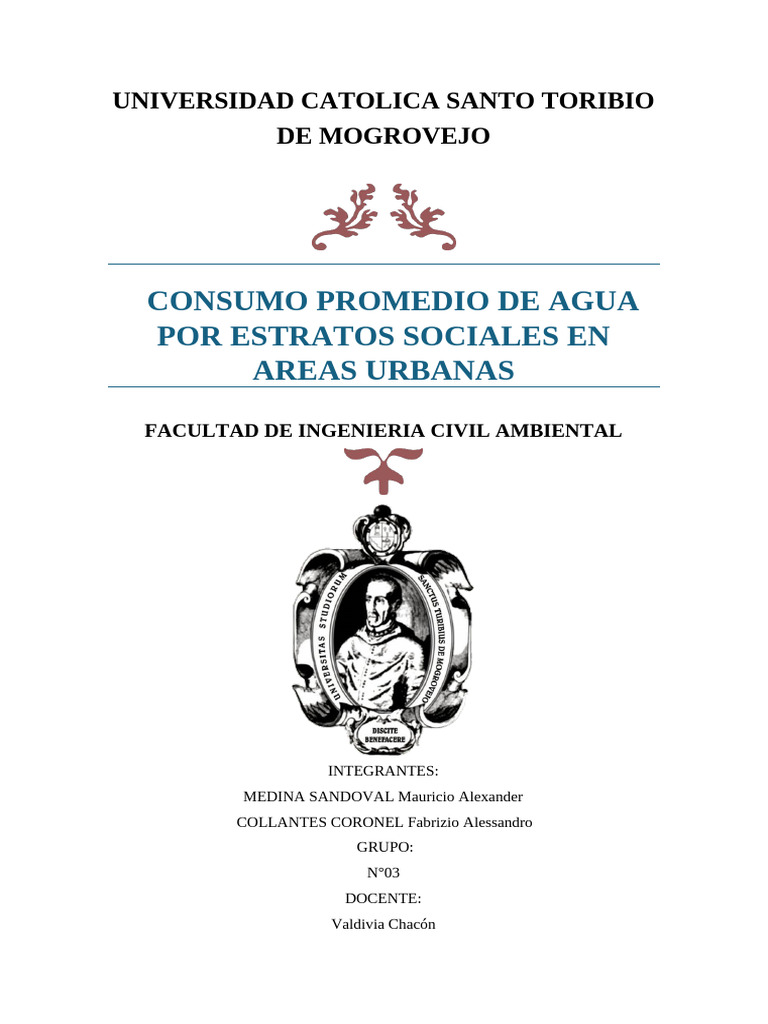 Consumo de Agua y Estratos Sociales en Perú | PDF | Agua | Desigualdad ...