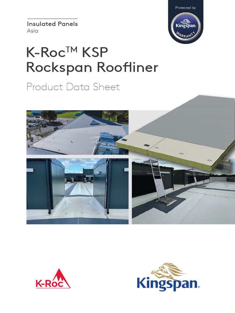 K-Roc KSP Rockspan Roofliner Data Sheet | PDF | Green Building | Materials