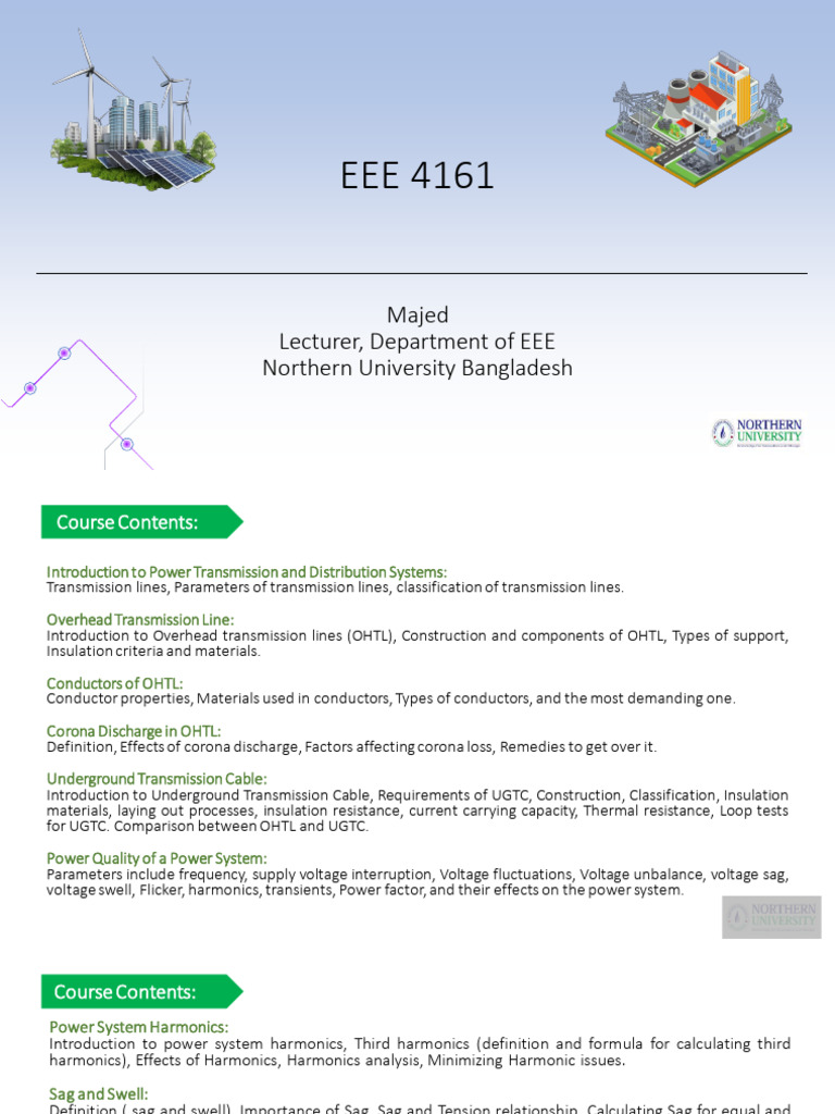 Power Transmission and Distribution Overview | PDF | Electric Power ...