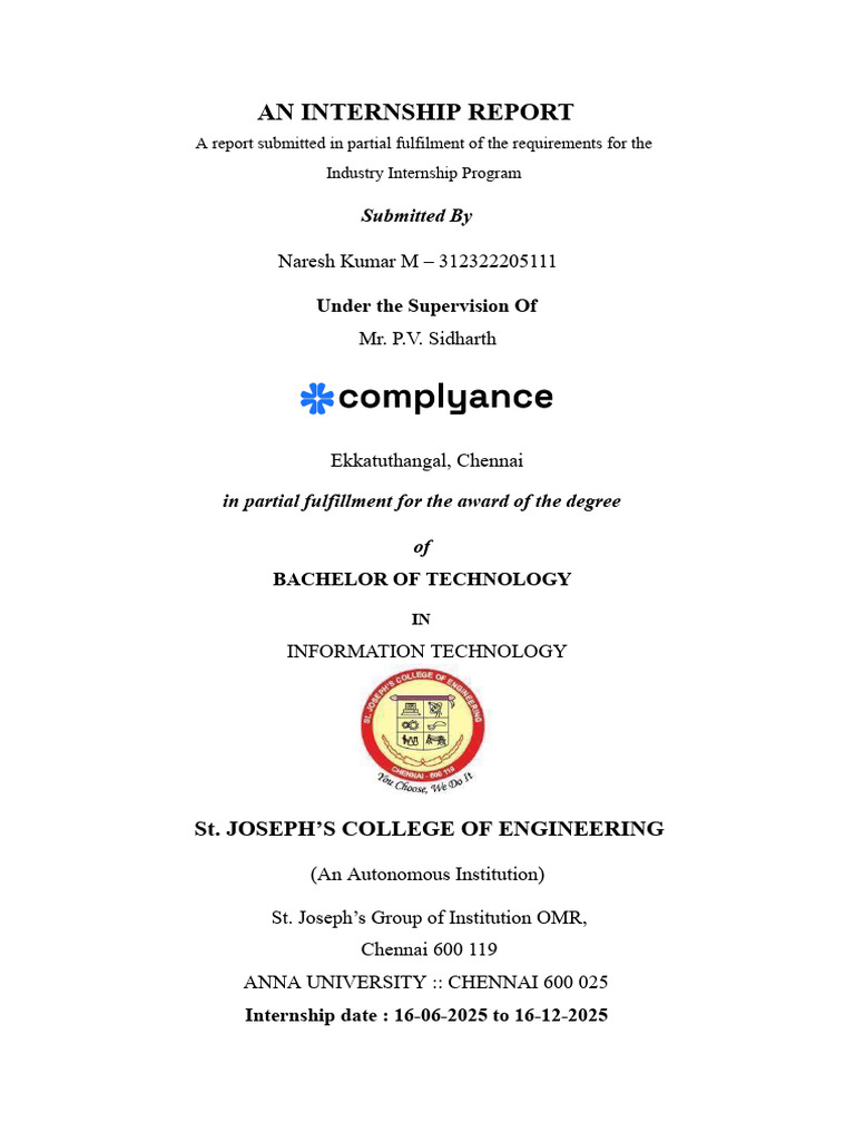 Internship Report: Web Development Insights | PDF | Websites | Web ...