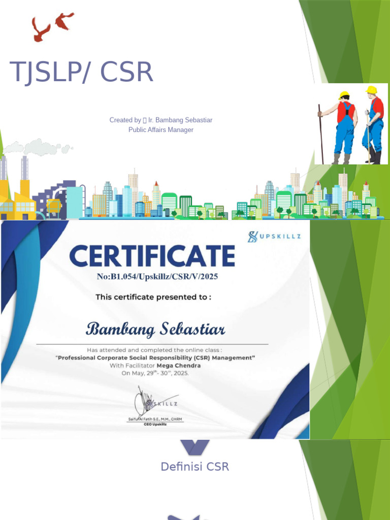 Panduan Lengkap CSR dan TJSL Perusahaan | PDF
