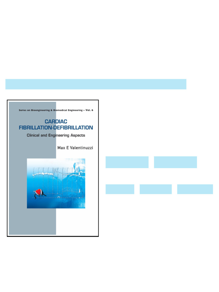 Cardiac Fibrillation Defibrillation Clinical and Engineering Aspects ...