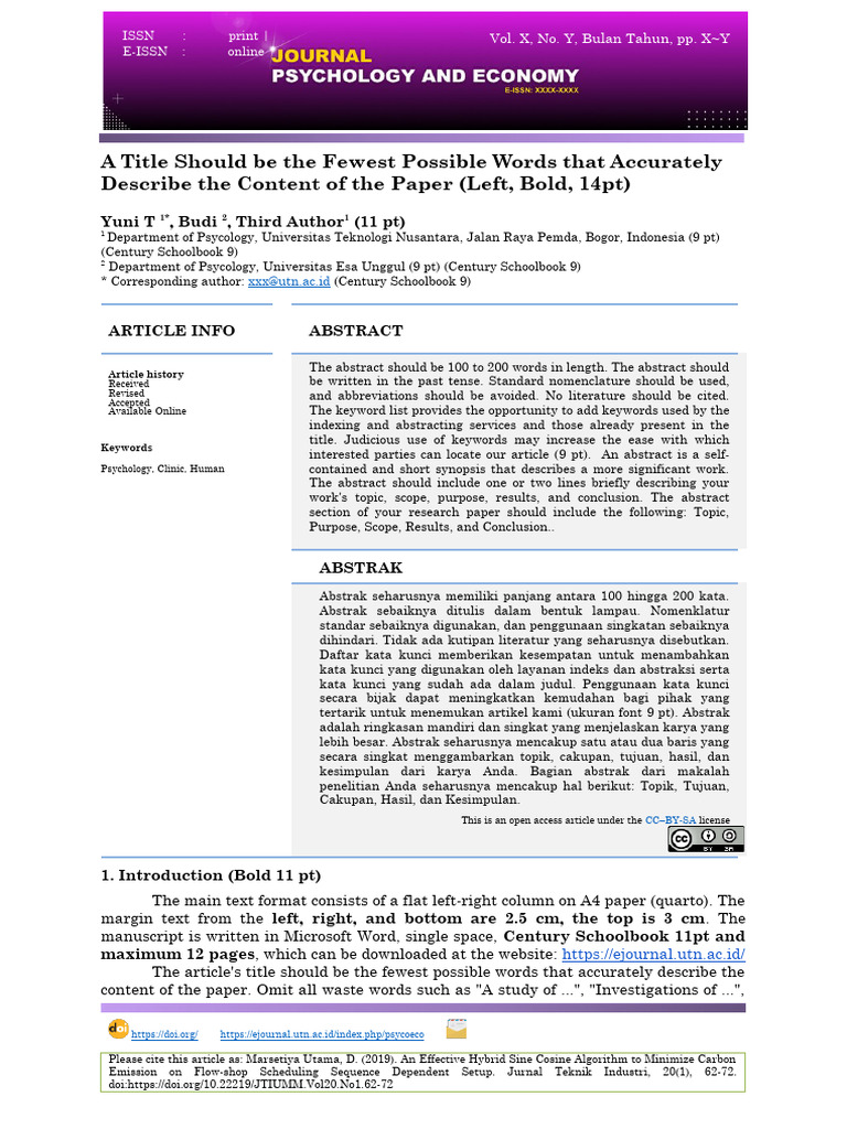 Psychology Research Paper Guidelines | PDF | Methodology | Science