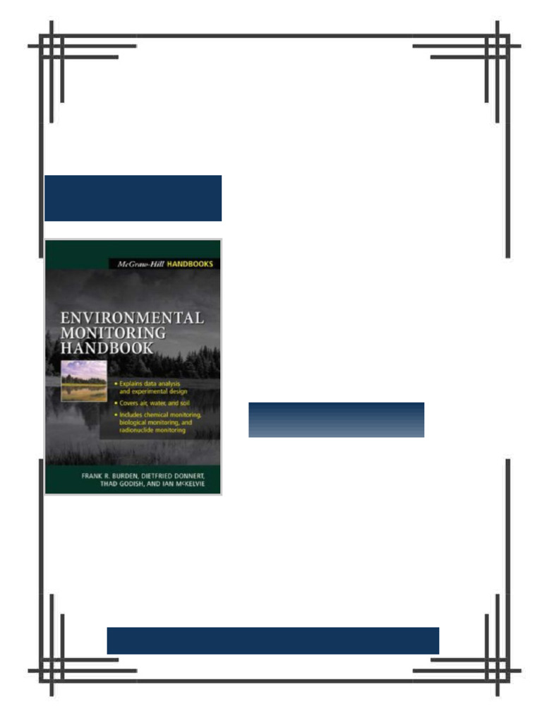 Environmental Monitoring Handbook 1st Edition Frank R Burden ebook ...