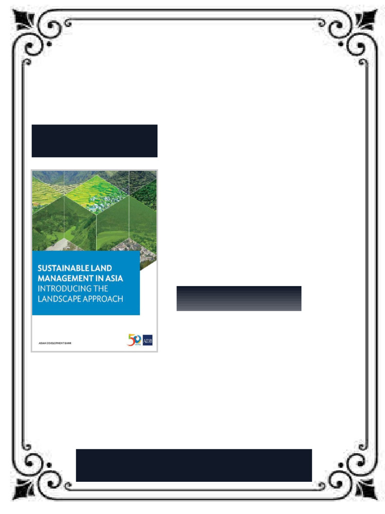 Sustainable Land Management in Asia 1st Edition Asian Development Bank ...