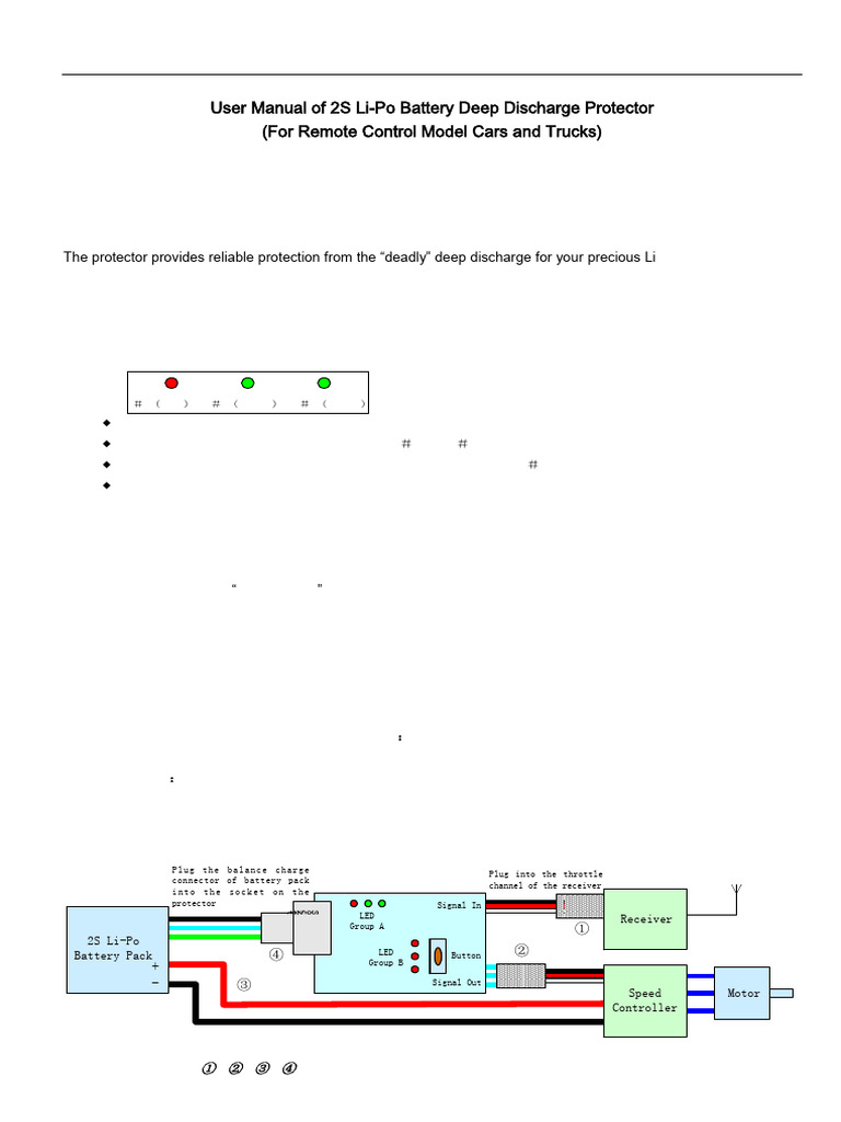 Li-Po Battery Deep Discharge Protector Guide | PDF | Electrical ...