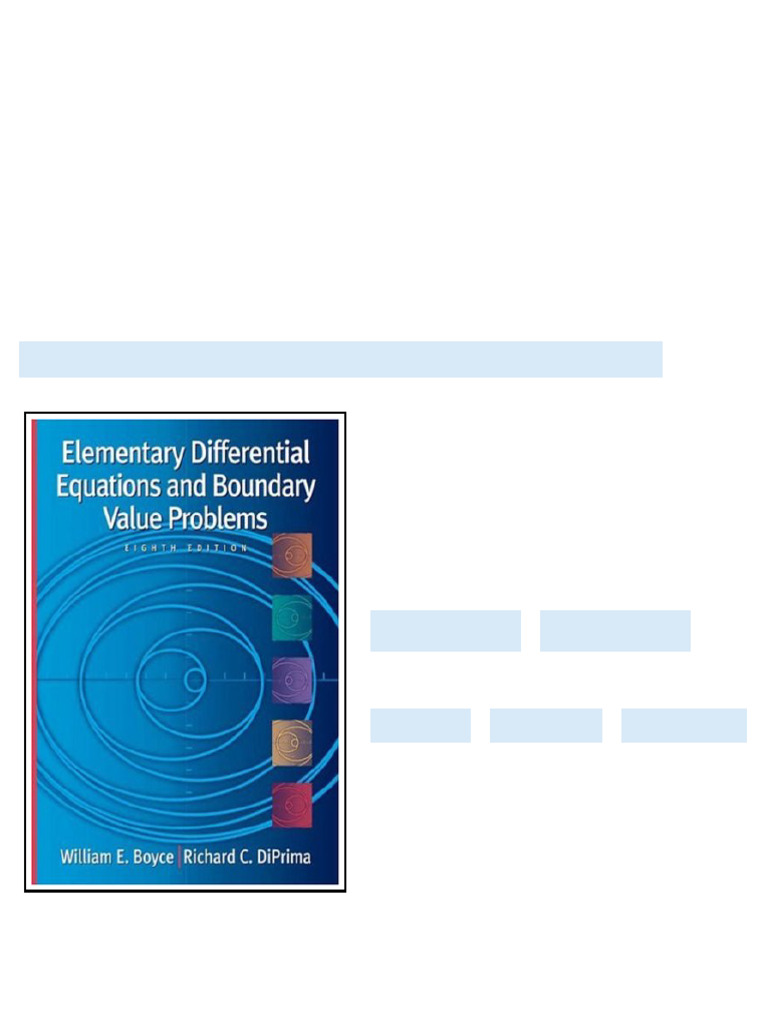 (Ebook) Elementary Differential Equations and Boundary Value Problems ...
