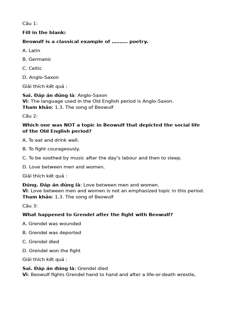 Beowulf: Key Themes and Analysis | PDF | Beowulf | English Literature