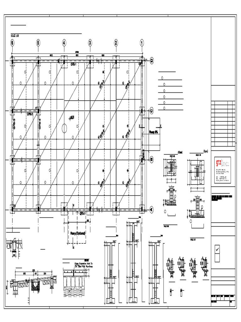 Ground Floor Beam and Column Layout | PDF | Civil Engineering ...