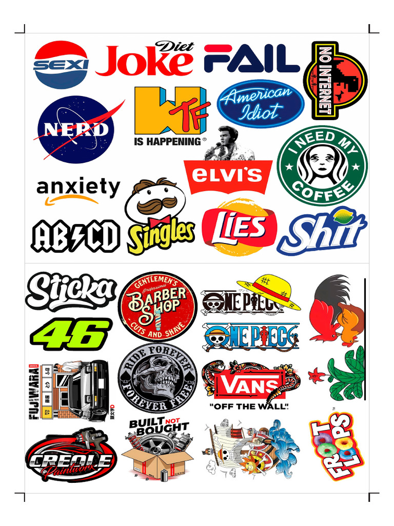 Sample Stiker Sheet - A3 | PDF