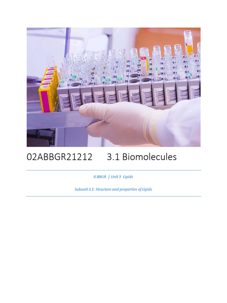 Structure and Functions of Lipids | PDF | Lipid | Triglyceride