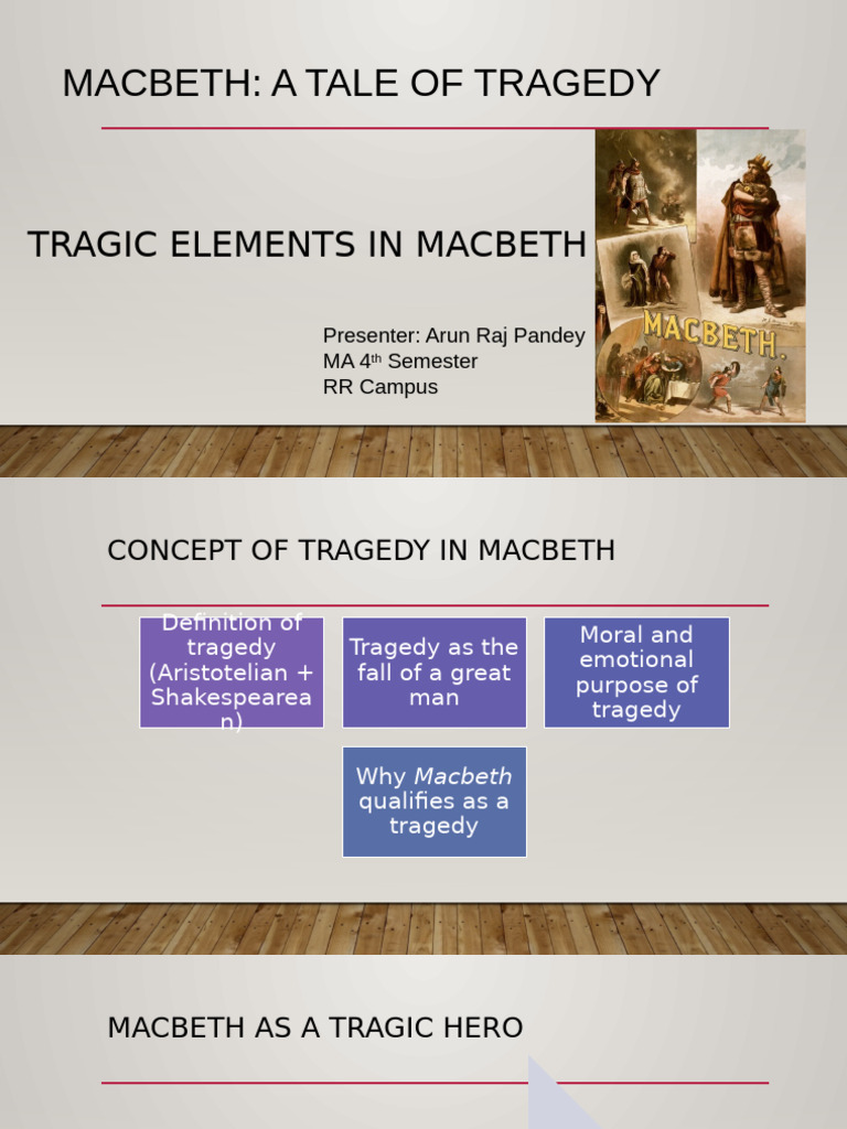 Tragic Elements in Shakespeare's Macbeth | PDF | Tragedy | Macbeth