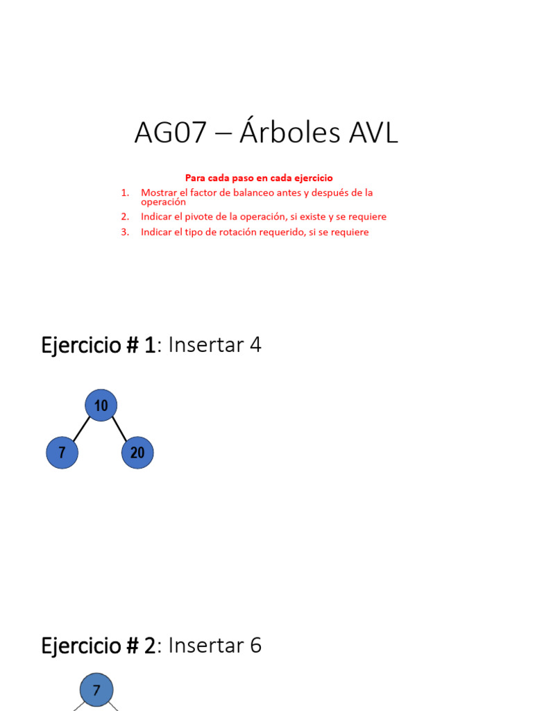 AG07 Árboles AVL | PDF