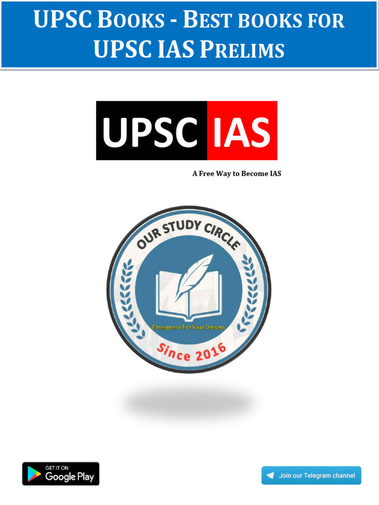 Best UPSC IAS Prelims Books Guide | PDF