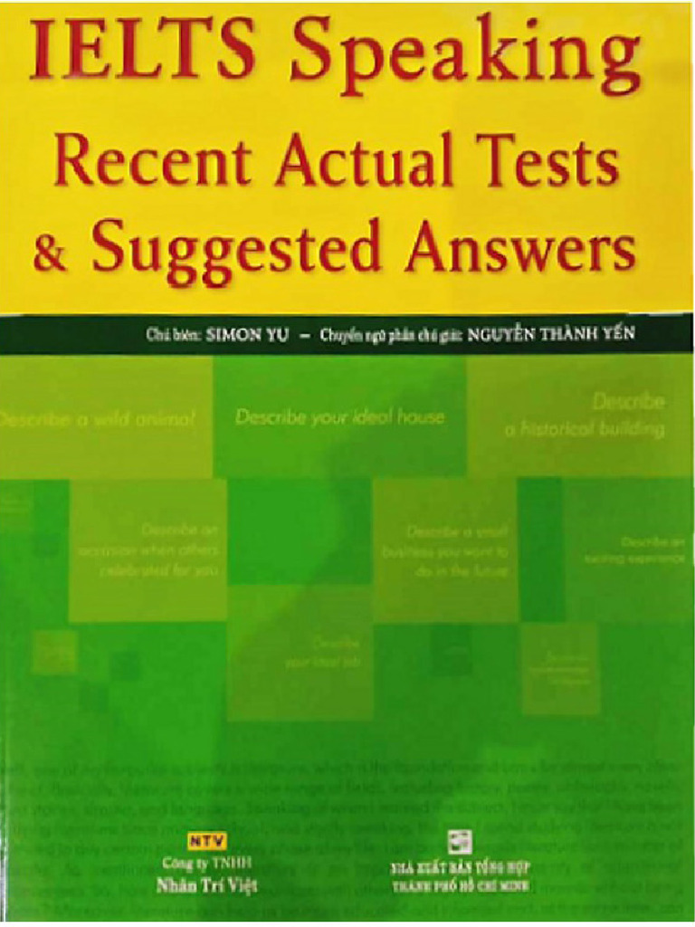 Speaking 4 + 5 + 6 - Ielts Actual Test Part 1 + 2 + 3 | PDF