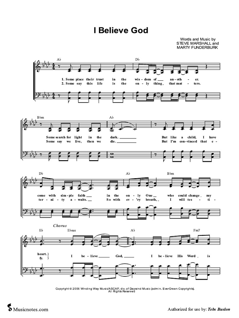 I Believe God | PDF