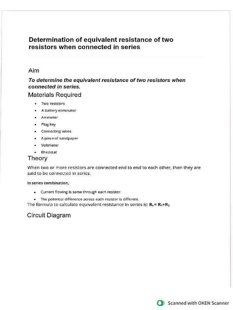 Class 10th Physics Practical | PDF