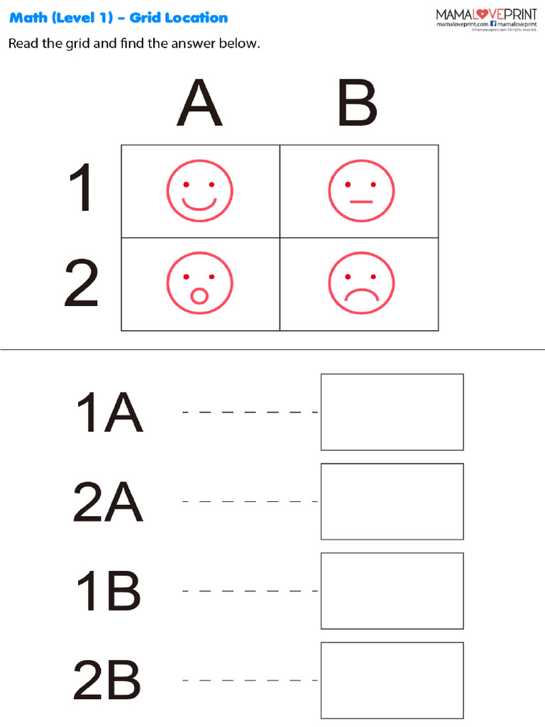 Mamaloveprint Math Logic Grid Lv1 | PDF