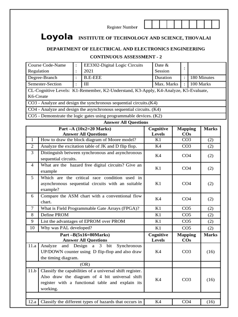 EE3302 DLC Question 2 | PDF | Logic Gate | Electrical Engineering