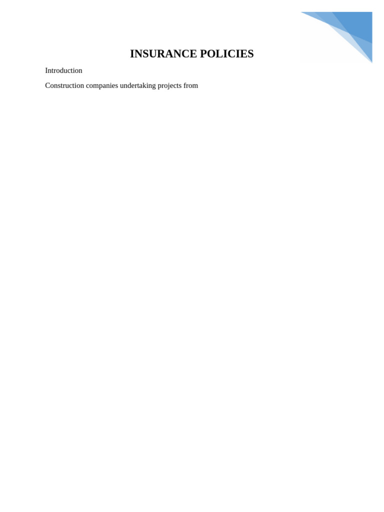 Insurance Policies | PDF