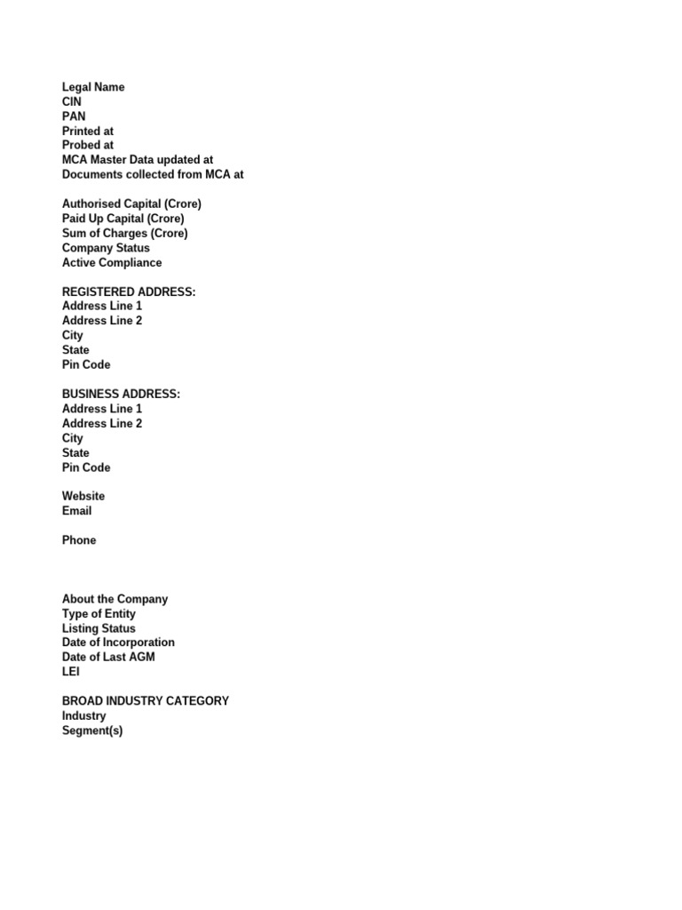 Bhate and Raje Construction Company Info | PDF | Expense | Investing